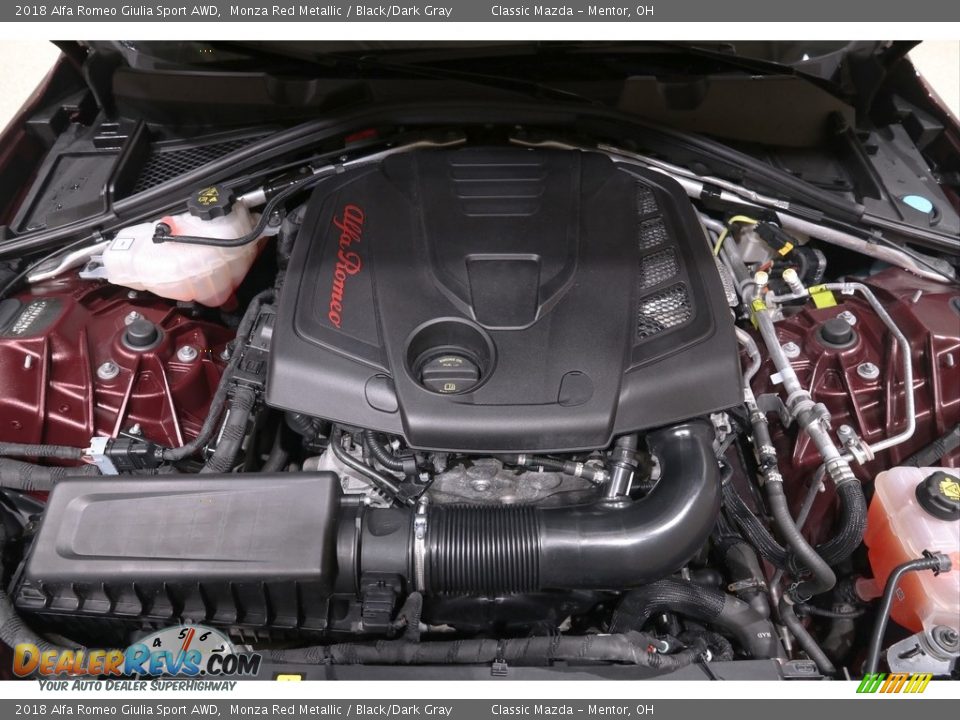 2018 Alfa Romeo Giulia Sport AWD Monza Red Metallic / Black/Dark Gray Photo #31