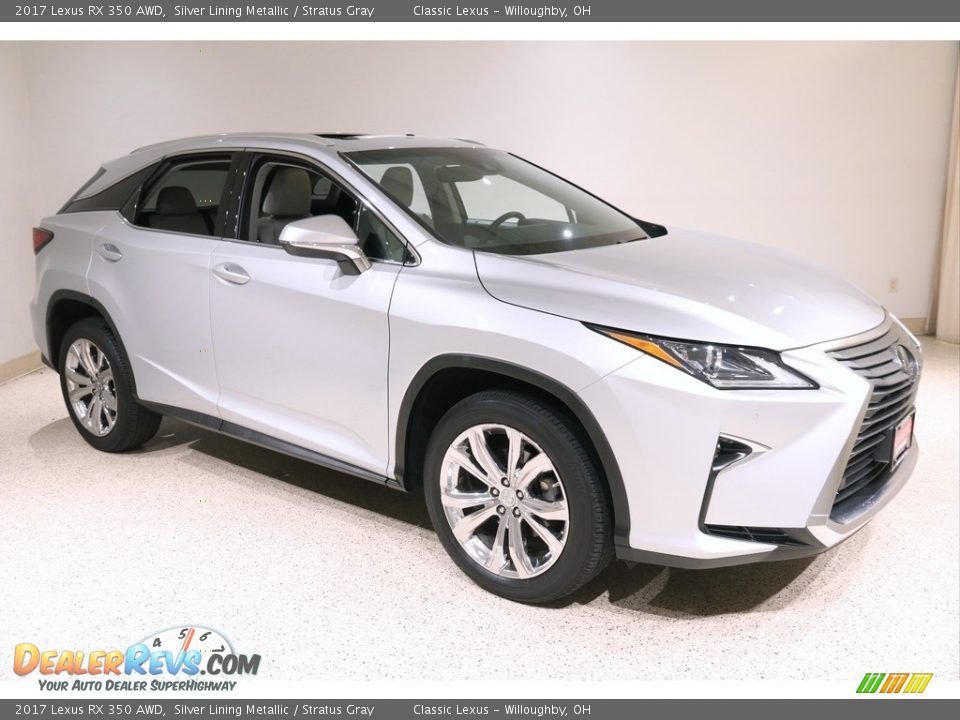 2017 Lexus RX 350 AWD Silver Lining Metallic / Stratus Gray Photo #1