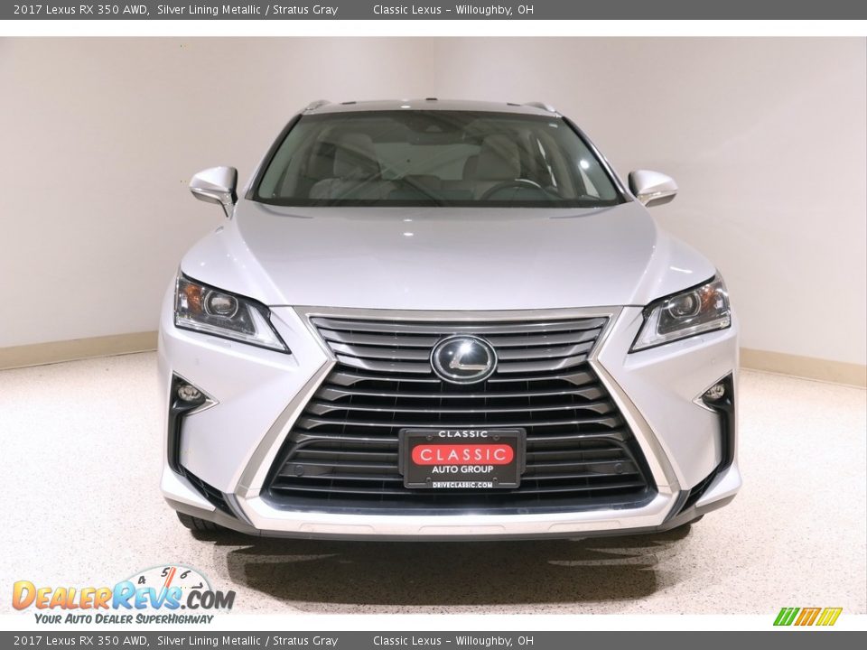 2017 Lexus RX 350 AWD Silver Lining Metallic / Stratus Gray Photo #2