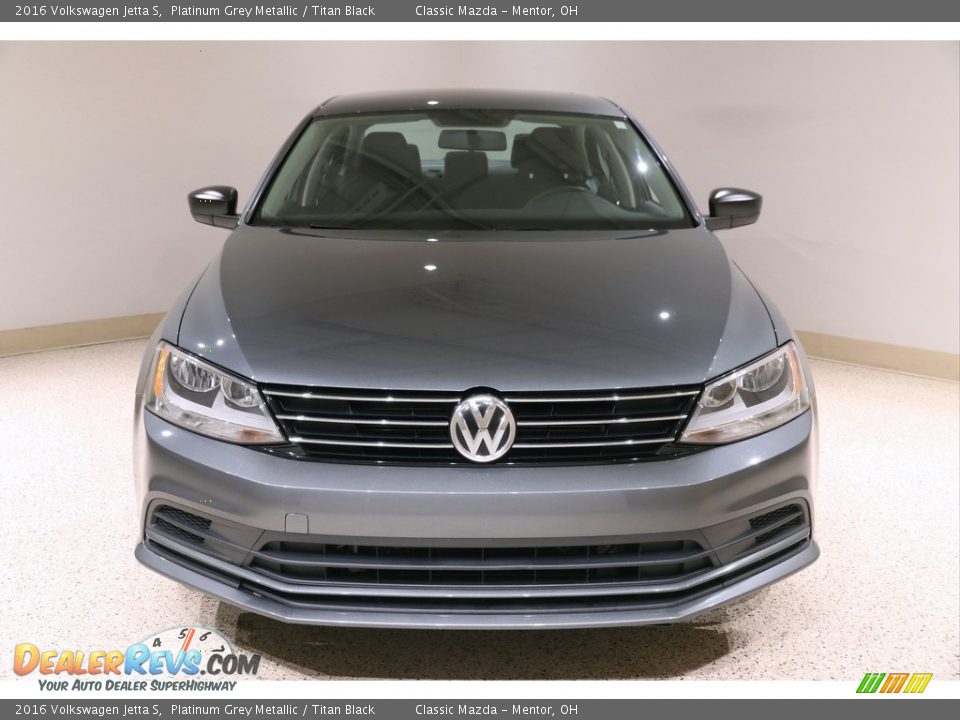 2016 Volkswagen Jetta S Platinum Grey Metallic / Titan Black Photo #2