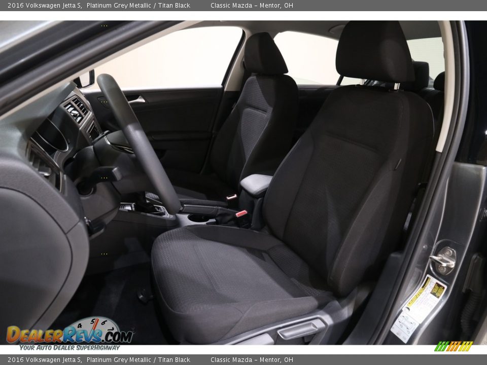 2016 Volkswagen Jetta S Platinum Grey Metallic / Titan Black Photo #5