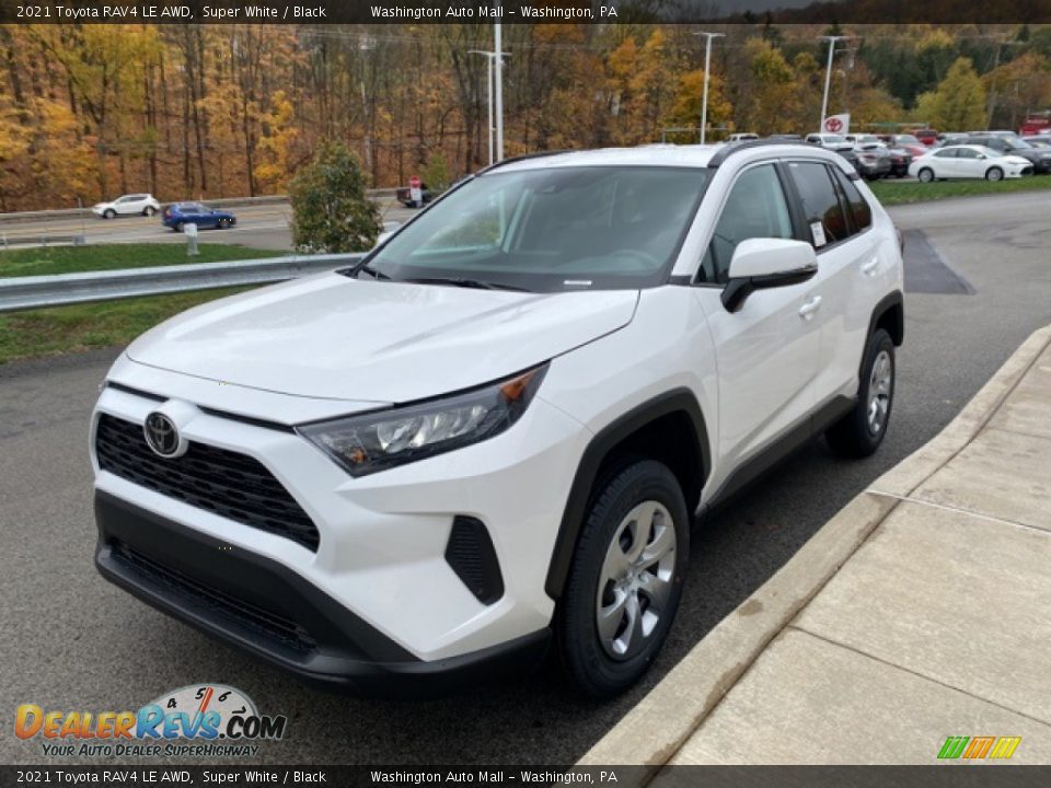 2021 Toyota RAV4 LE AWD Super White / Black Photo #11