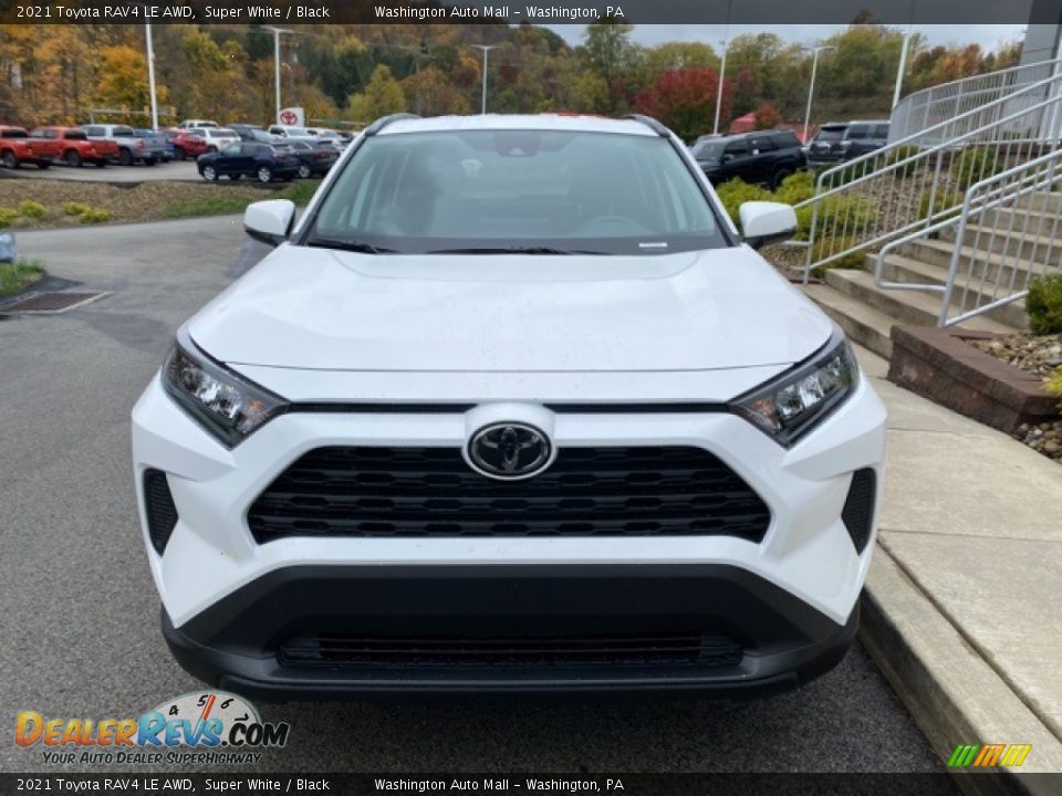 2021 Toyota RAV4 LE AWD Super White / Black Photo #12