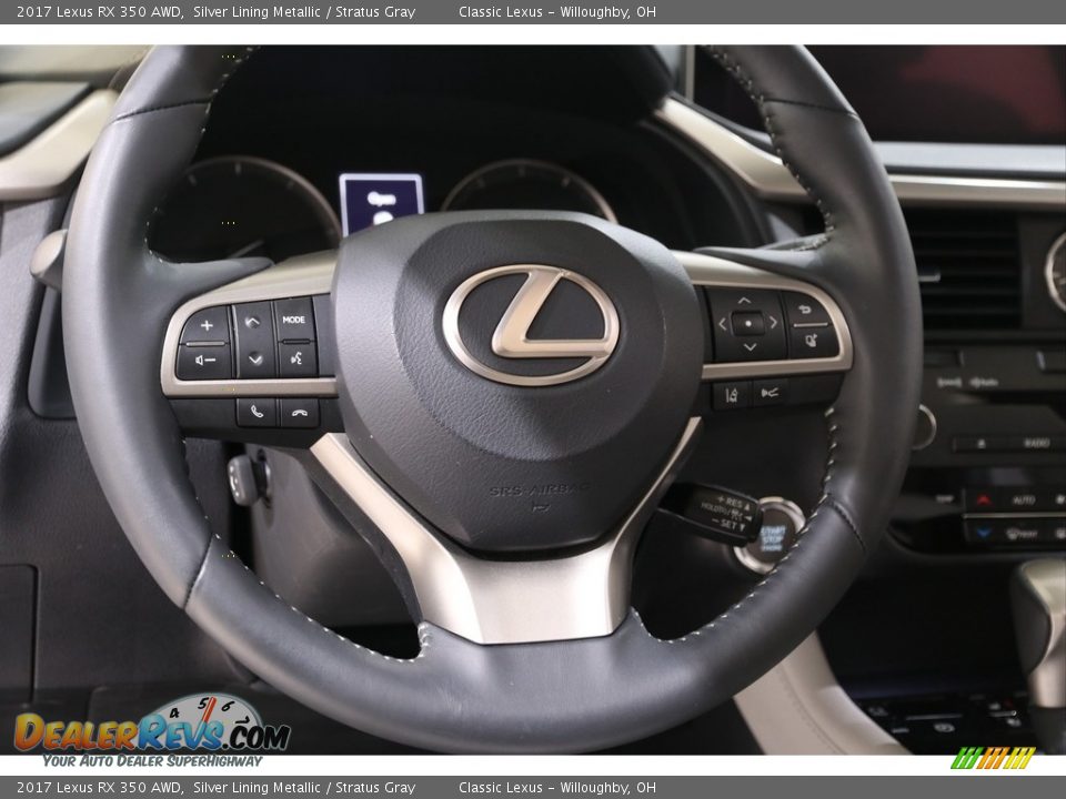 2017 Lexus RX 350 AWD Silver Lining Metallic / Stratus Gray Photo #7