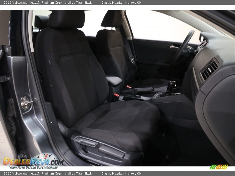 2016 Volkswagen Jetta S Platinum Grey Metallic / Titan Black Photo #14