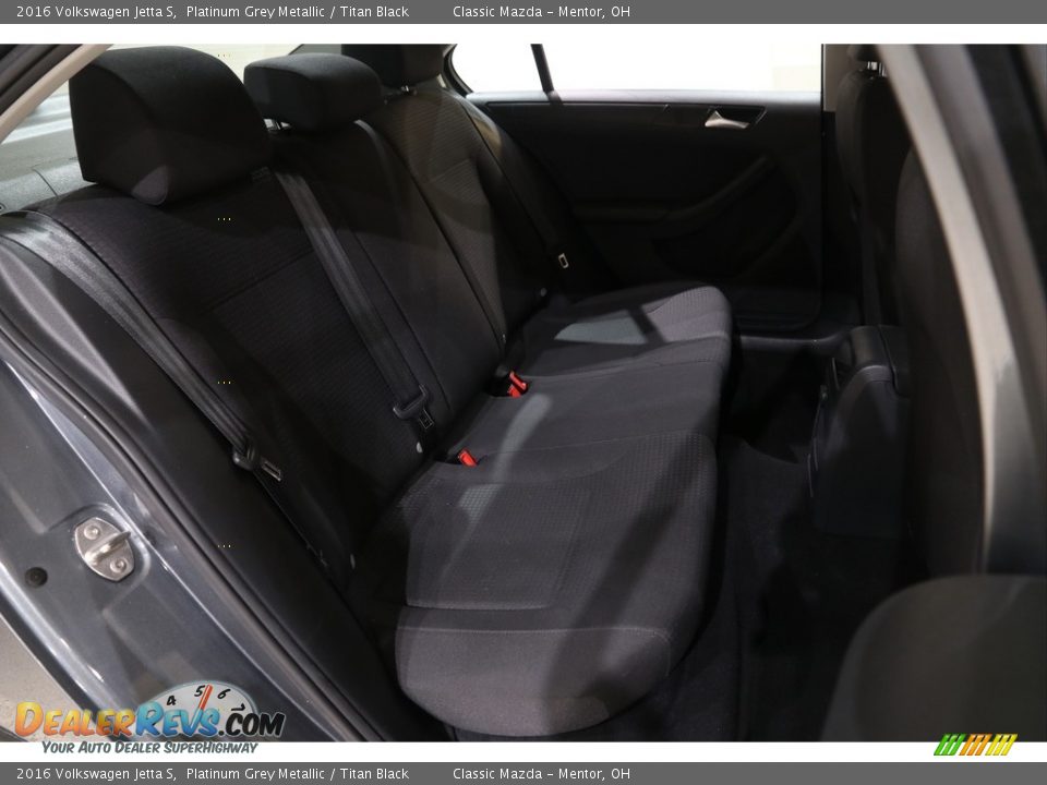2016 Volkswagen Jetta S Platinum Grey Metallic / Titan Black Photo #15