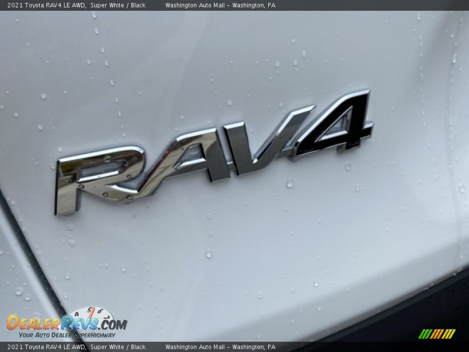 2021 Toyota RAV4 LE AWD Super White / Black Photo #26