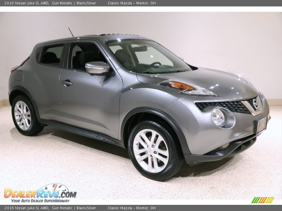 2016 Nissan Juke SL AWD Gun Metallic / Black/Silver Photo #1