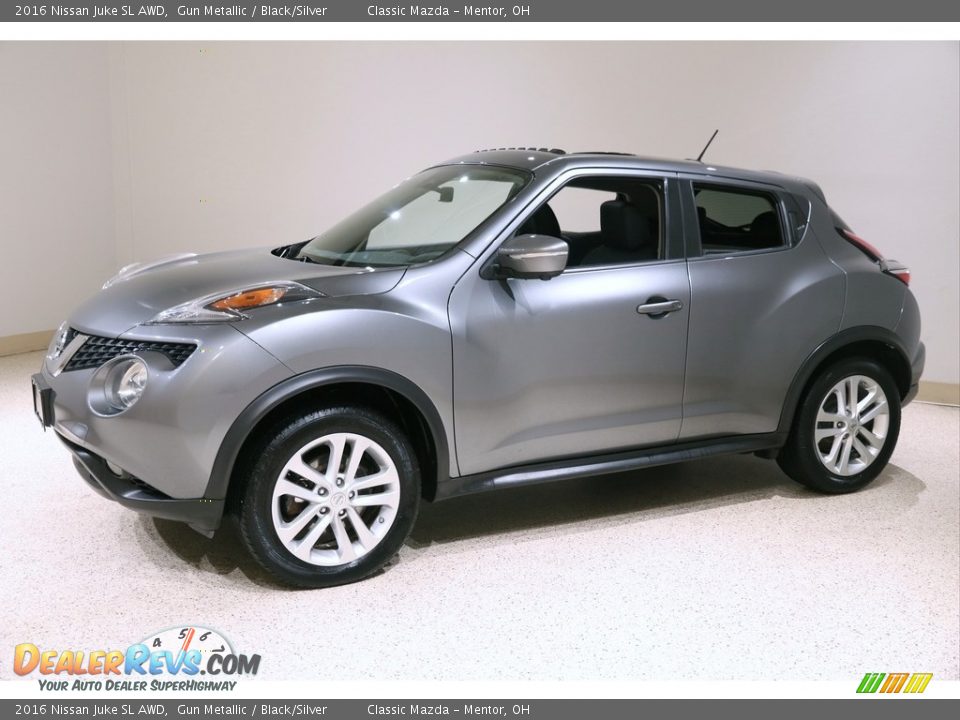 2016 Nissan Juke SL AWD Gun Metallic / Black/Silver Photo #3