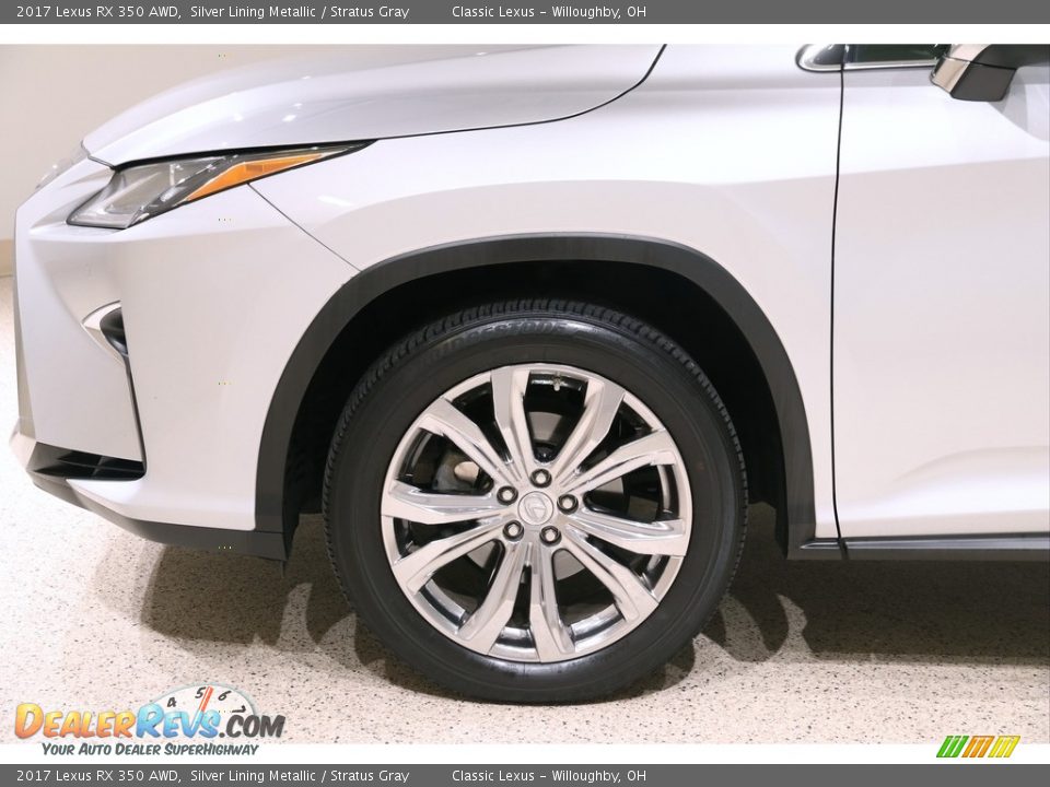 2017 Lexus RX 350 AWD Silver Lining Metallic / Stratus Gray Photo #26