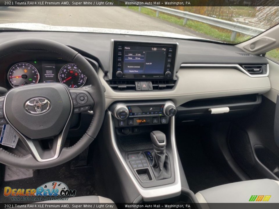 2021 Toyota RAV4 XLE Premium AWD Super White / Light Gray Photo #3