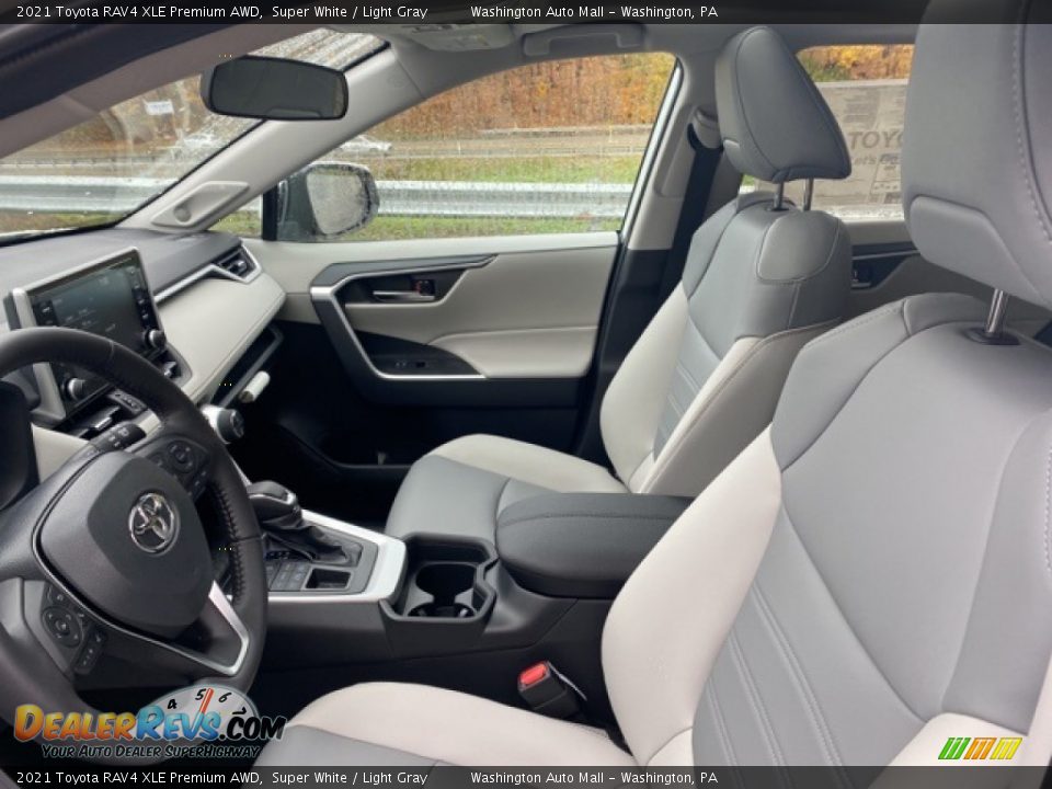 2021 Toyota RAV4 XLE Premium AWD Super White / Light Gray Photo #4