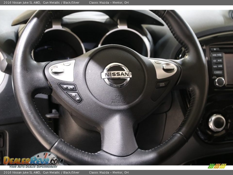 2016 Nissan Juke SL AWD Gun Metallic / Black/Silver Photo #8