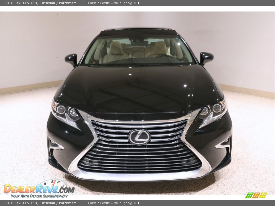 2018 Lexus ES 350 Obsidian / Parchment Photo #2