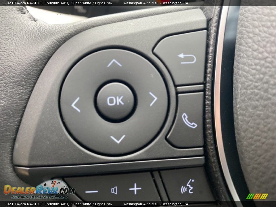 2021 Toyota RAV4 XLE Premium AWD Super White / Light Gray Photo #6