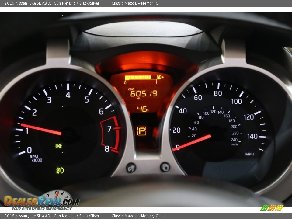 2016 Nissan Juke SL AWD Gun Metallic / Black/Silver Photo #9