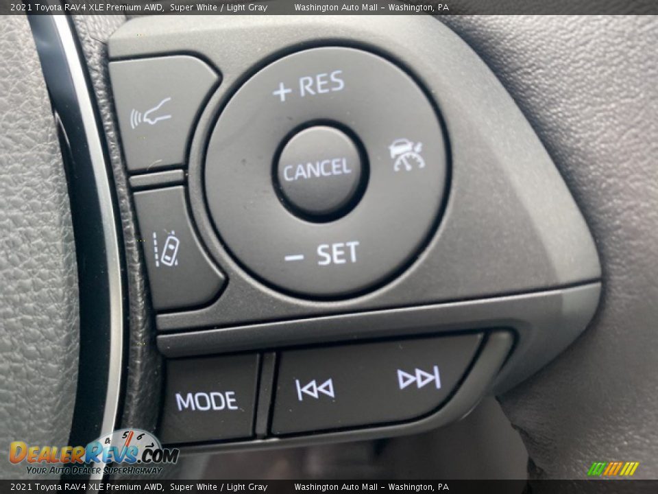 2021 Toyota RAV4 XLE Premium AWD Super White / Light Gray Photo #7