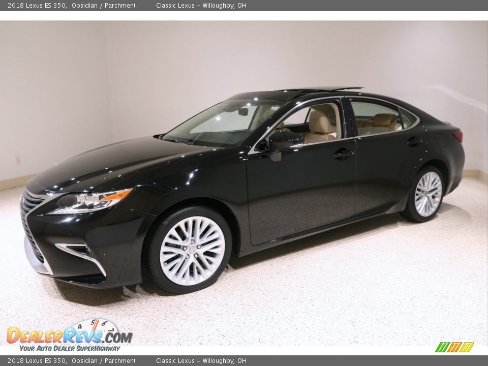 2018 Lexus ES 350 Obsidian / Parchment Photo #3