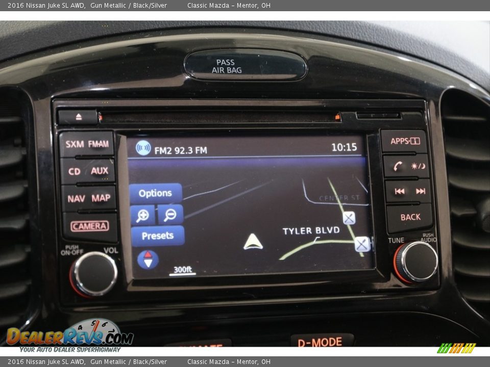 2016 Nissan Juke SL AWD Gun Metallic / Black/Silver Photo #11