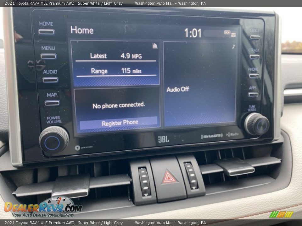 2021 Toyota RAV4 XLE Premium AWD Super White / Light Gray Photo #9