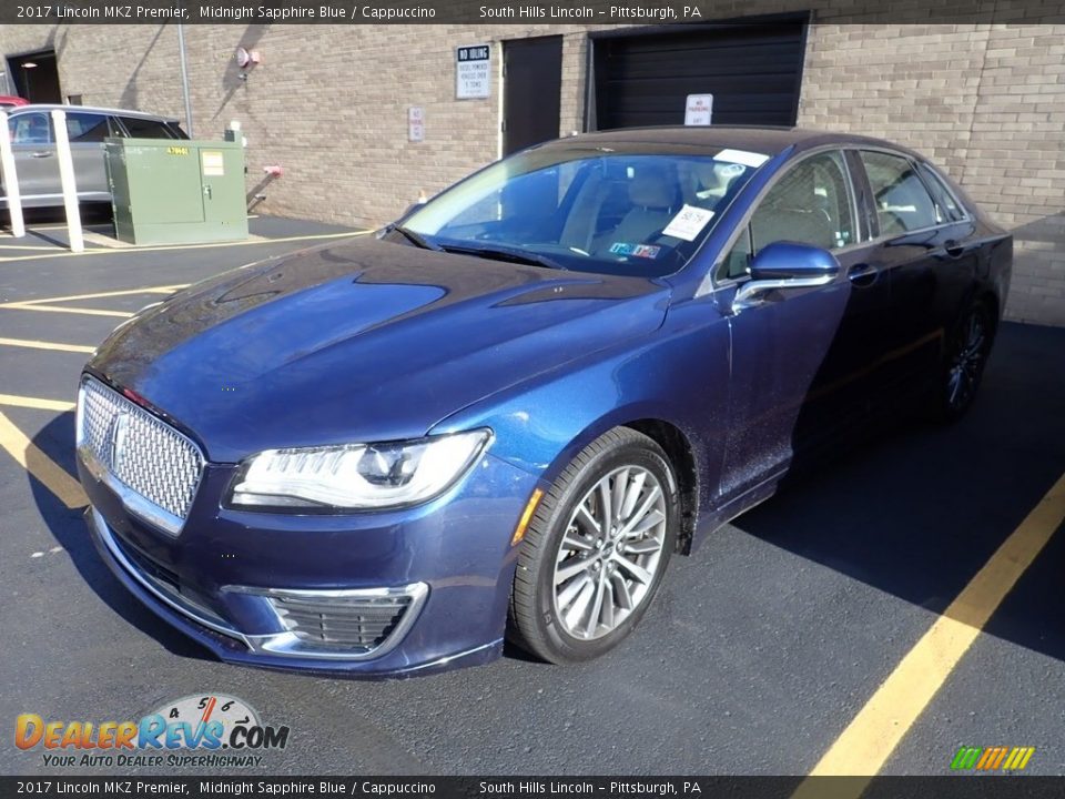 2017 Lincoln MKZ Premier Midnight Sapphire Blue / Cappuccino Photo #1