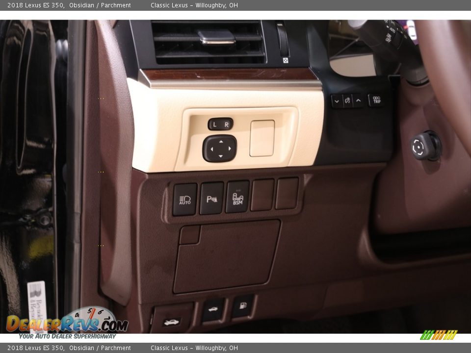 2018 Lexus ES 350 Obsidian / Parchment Photo #7