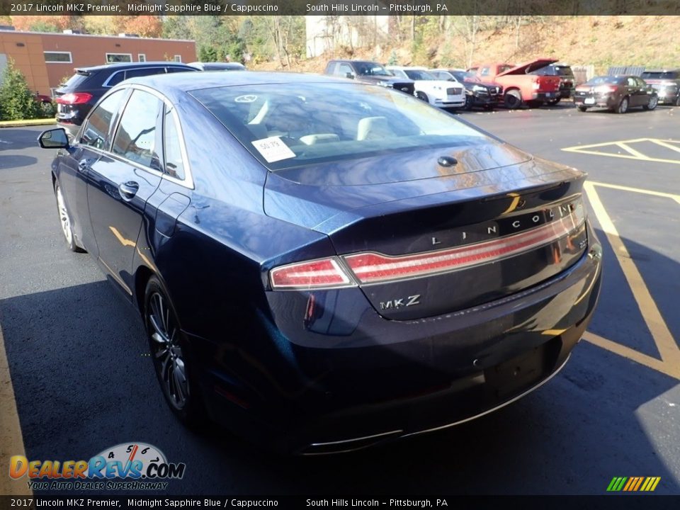 2017 Lincoln MKZ Premier Midnight Sapphire Blue / Cappuccino Photo #2