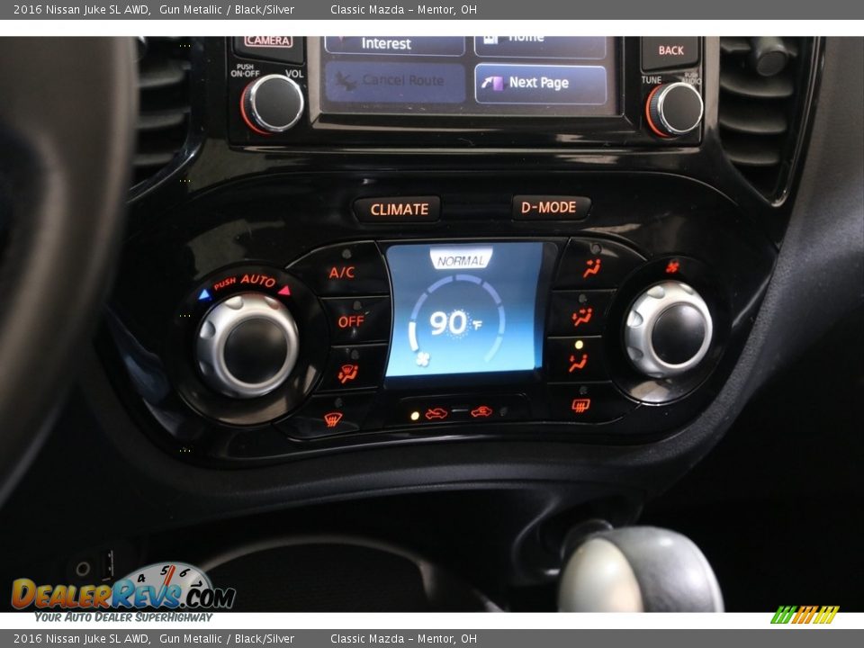 2016 Nissan Juke SL AWD Gun Metallic / Black/Silver Photo #14
