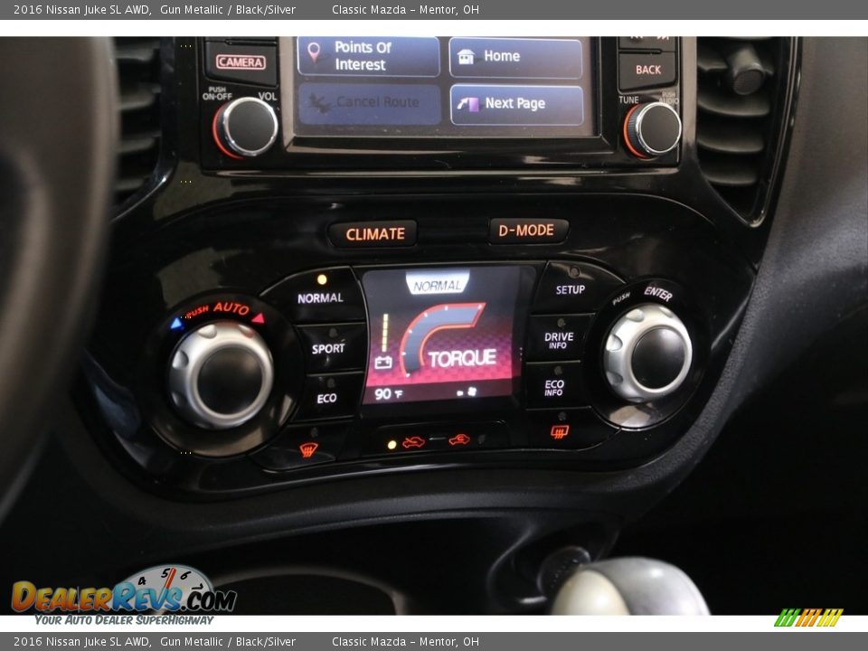 2016 Nissan Juke SL AWD Gun Metallic / Black/Silver Photo #15