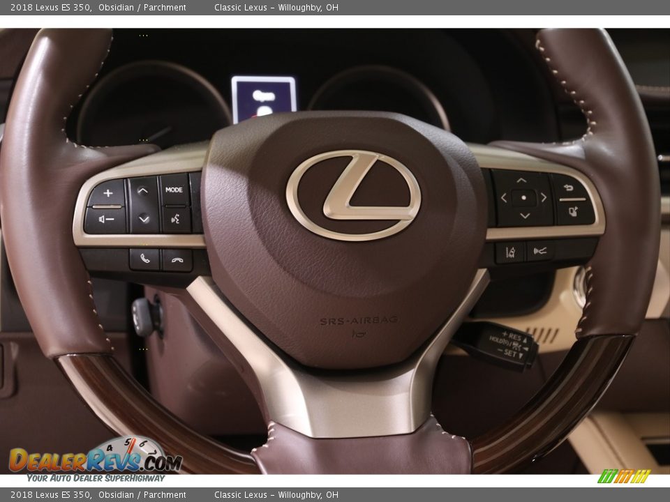 2018 Lexus ES 350 Obsidian / Parchment Photo #10