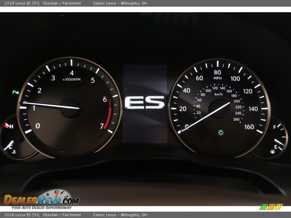 2018 Lexus ES 350 Obsidian / Parchment Photo #11