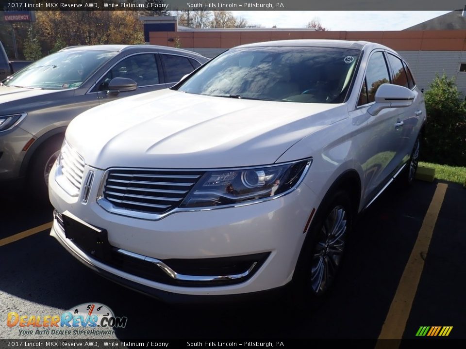 2017 Lincoln MKX Reserve AWD White Platinum / Ebony Photo #1