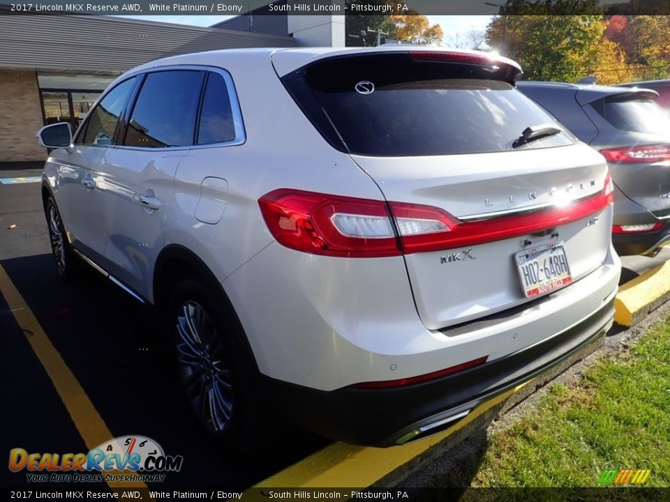 2017 Lincoln MKX Reserve AWD White Platinum / Ebony Photo #2