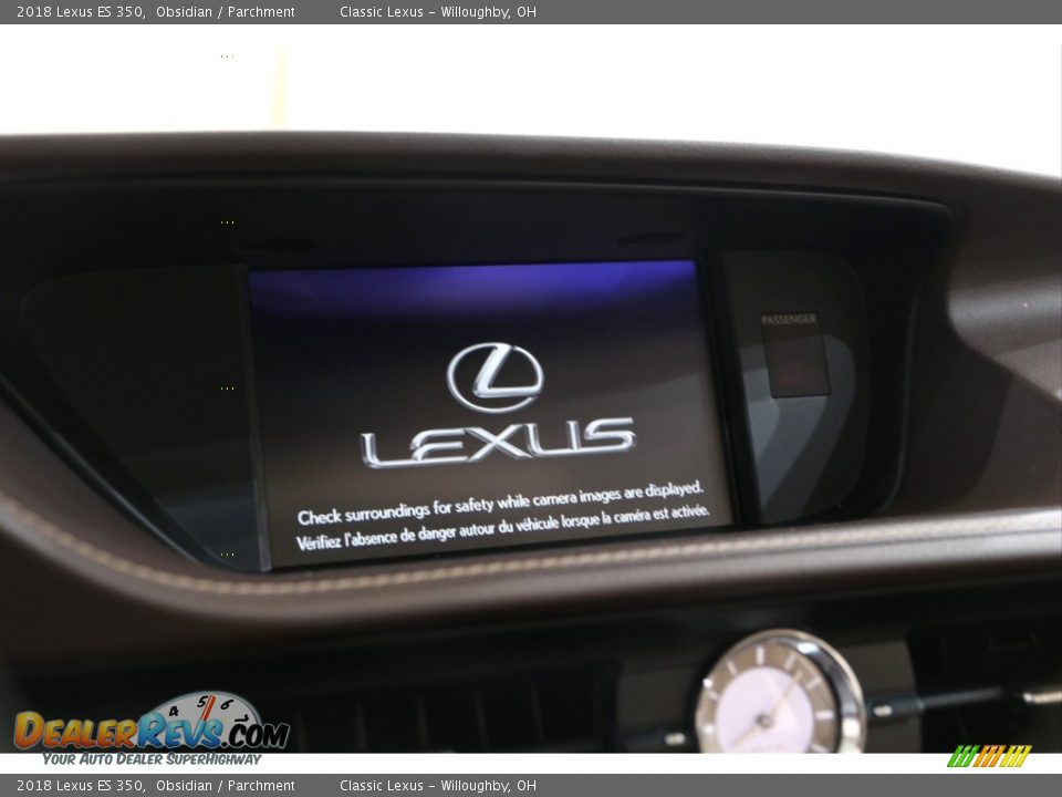 2018 Lexus ES 350 Obsidian / Parchment Photo #14