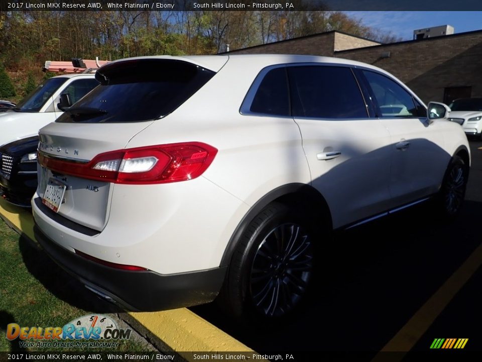 2017 Lincoln MKX Reserve AWD White Platinum / Ebony Photo #3