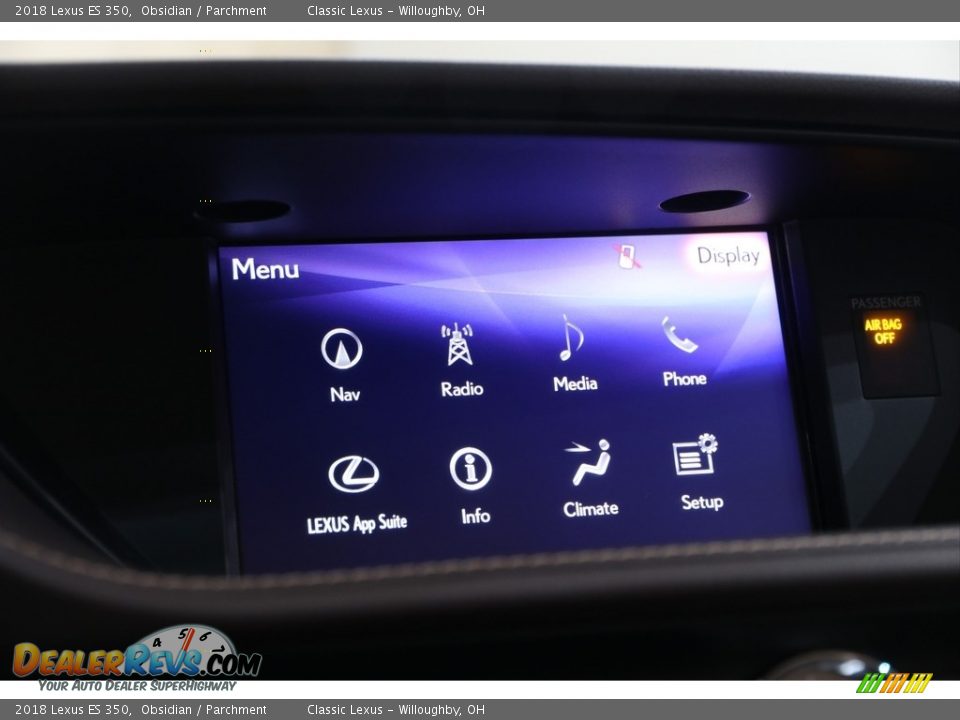 2018 Lexus ES 350 Obsidian / Parchment Photo #15