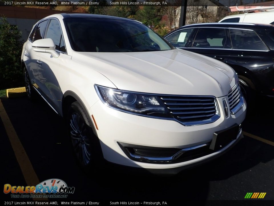 2017 Lincoln MKX Reserve AWD White Platinum / Ebony Photo #4