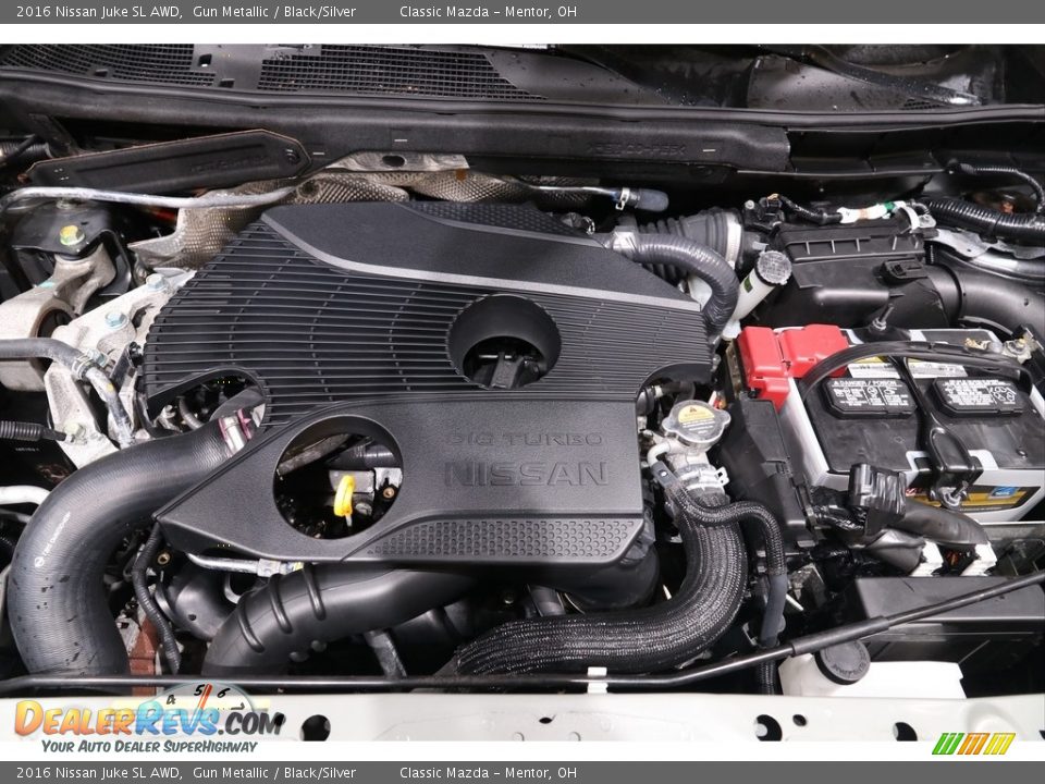 2016 Nissan Juke SL AWD Gun Metallic / Black/Silver Photo #22