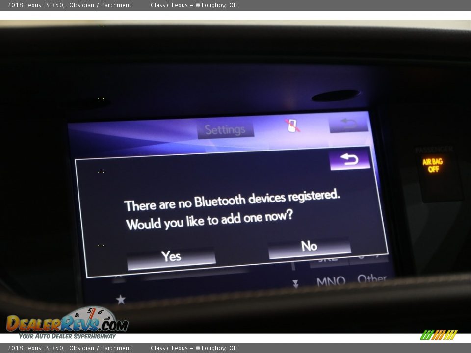 2018 Lexus ES 350 Obsidian / Parchment Photo #18