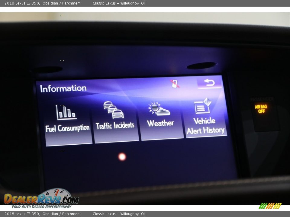 2018 Lexus ES 350 Obsidian / Parchment Photo #19