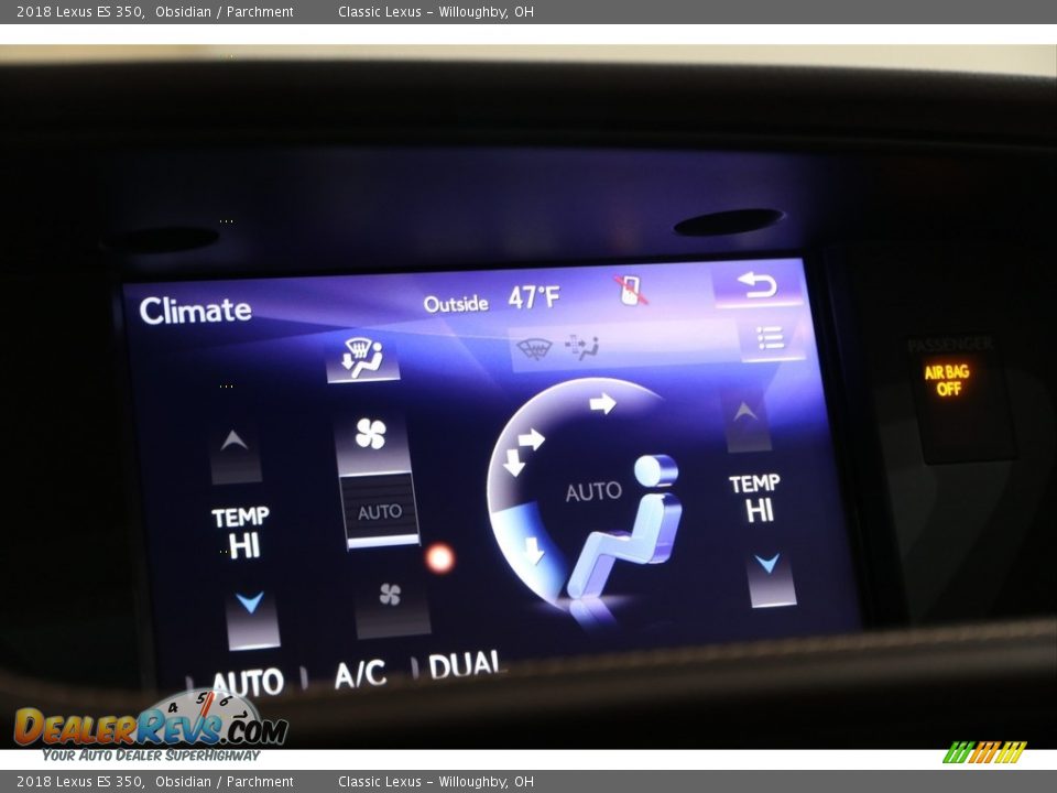 2018 Lexus ES 350 Obsidian / Parchment Photo #20