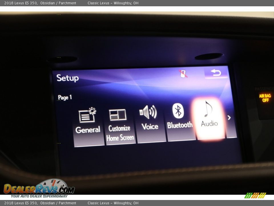 2018 Lexus ES 350 Obsidian / Parchment Photo #21
