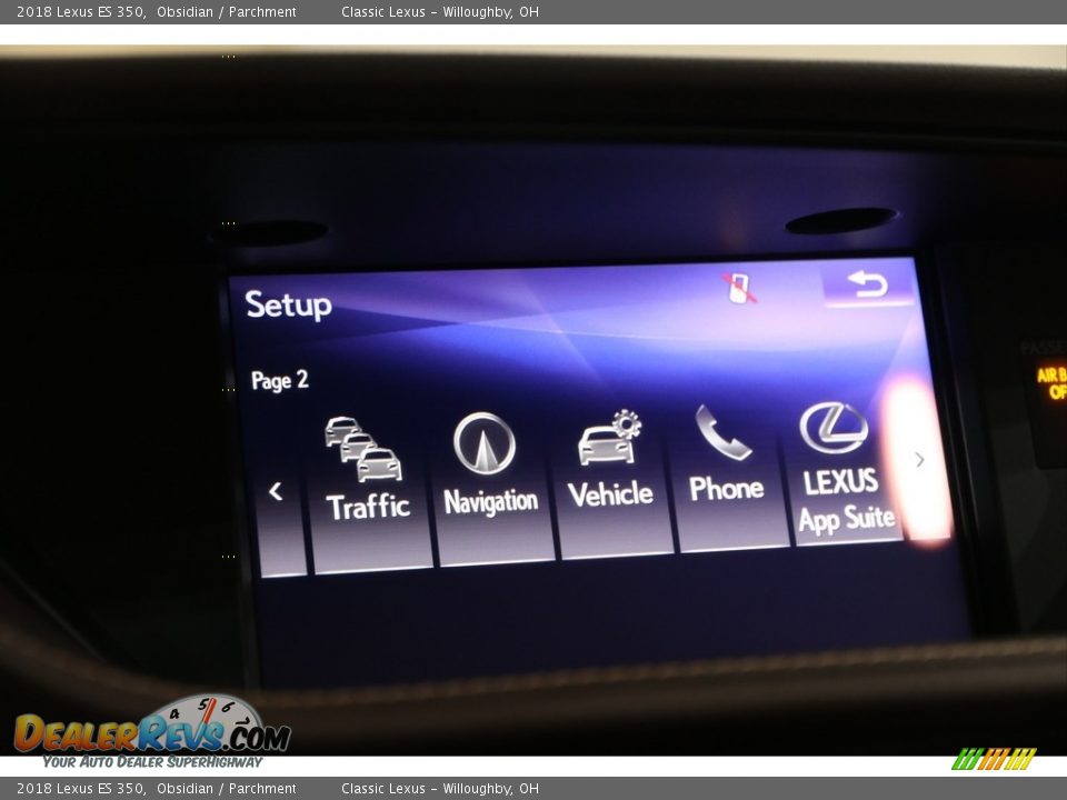 2018 Lexus ES 350 Obsidian / Parchment Photo #22