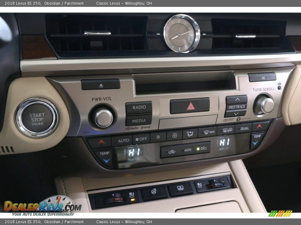 2018 Lexus ES 350 Obsidian / Parchment Photo #25