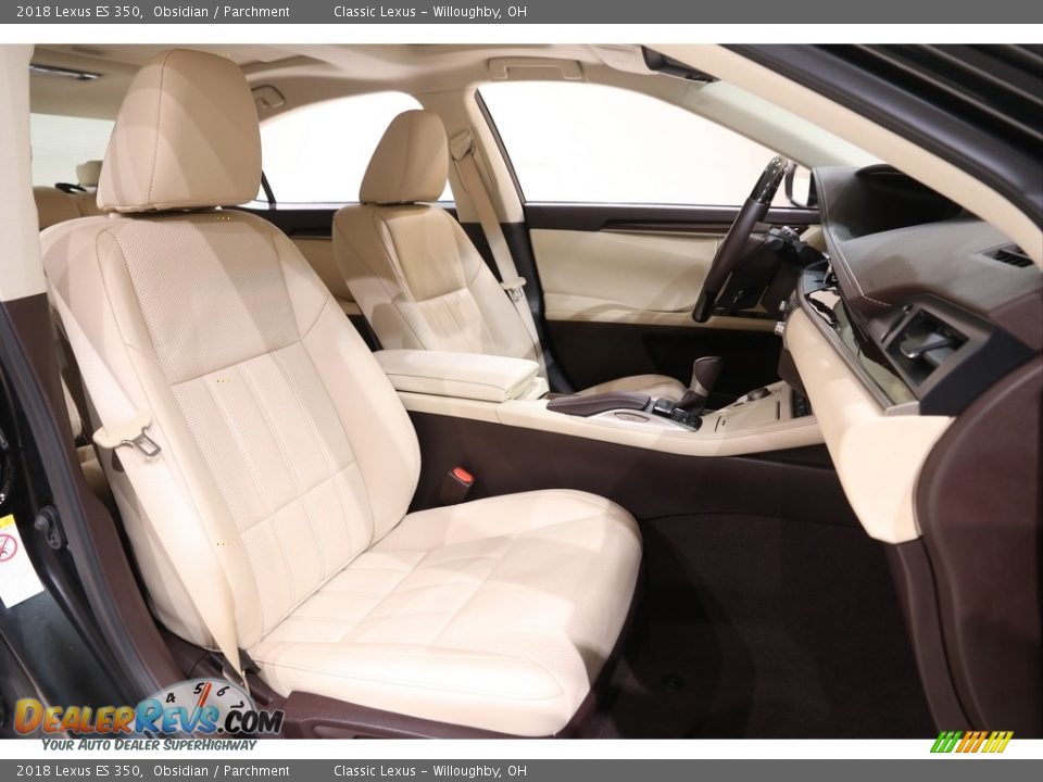 2018 Lexus ES 350 Obsidian / Parchment Photo #31