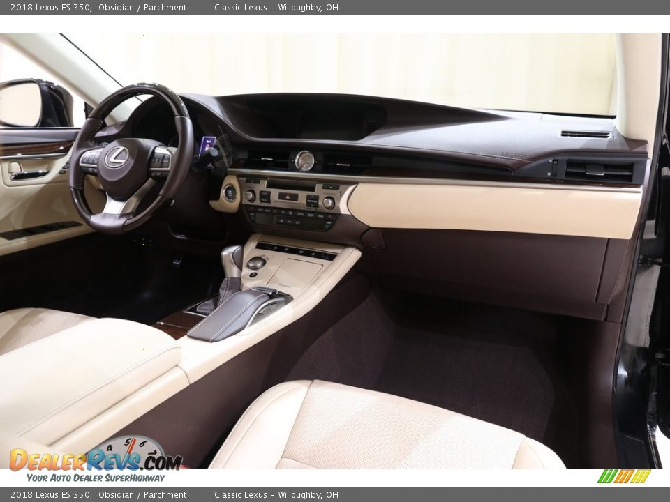 2018 Lexus ES 350 Obsidian / Parchment Photo #33