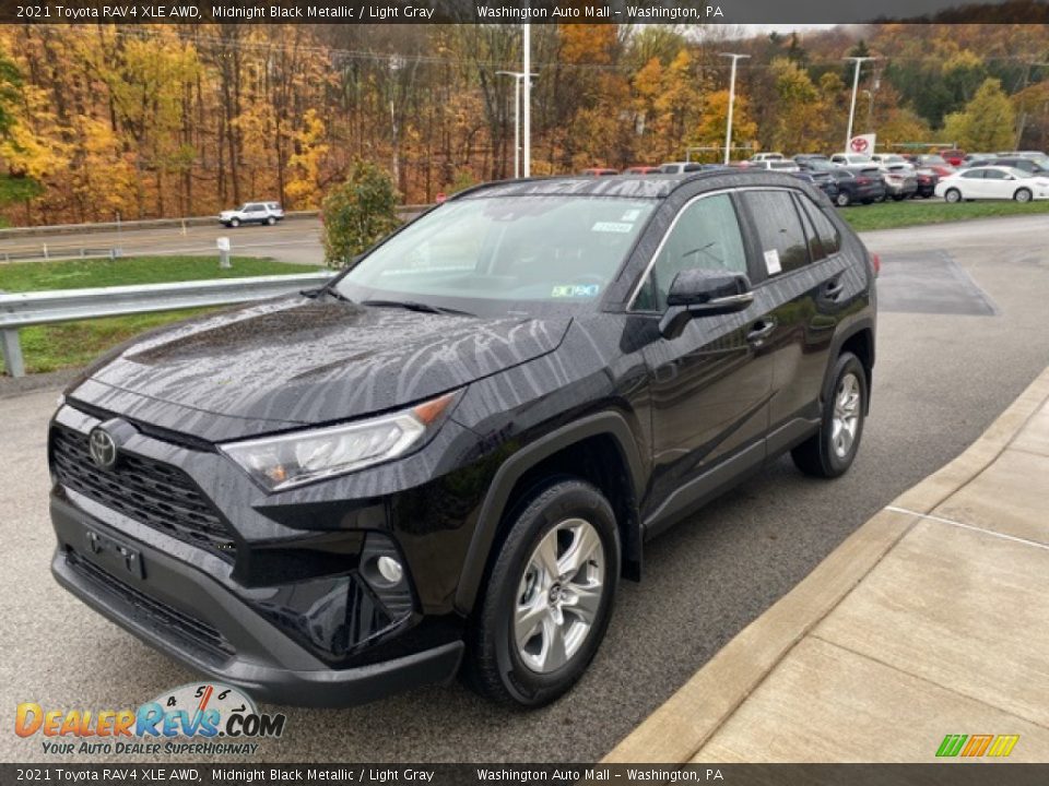 2021 Toyota RAV4 XLE AWD Midnight Black Metallic / Light Gray Photo #15