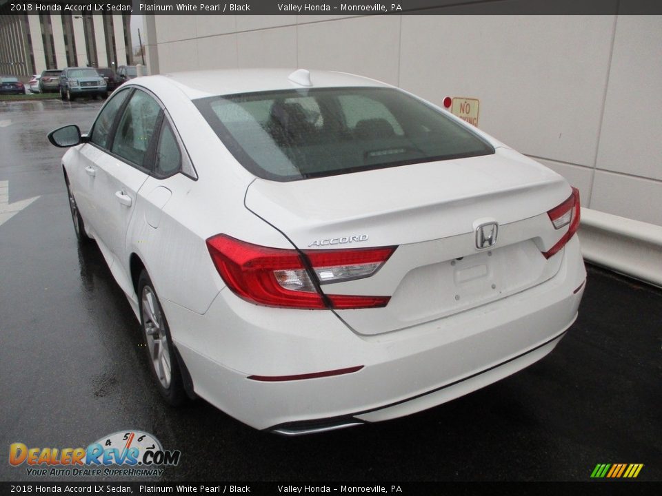 2018 Honda Accord LX Sedan Platinum White Pearl / Black Photo #3