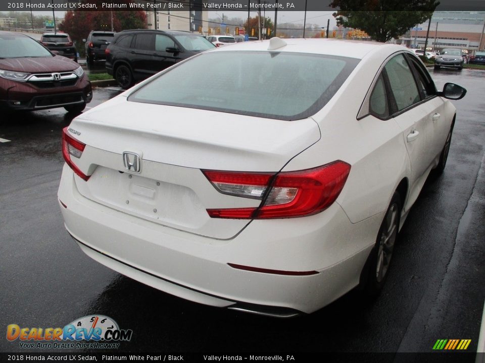 2018 Honda Accord LX Sedan Platinum White Pearl / Black Photo #5