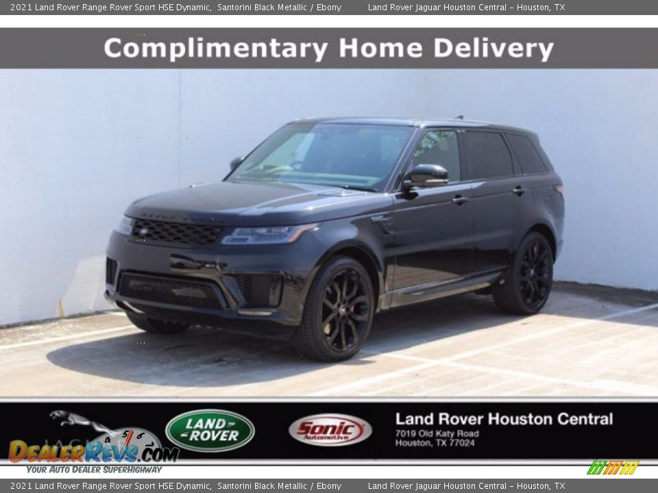 2021 Land Rover Range Rover Sport HSE Dynamic Santorini Black Metallic / Ebony Photo #1